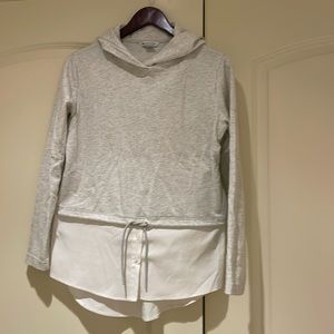 Athleta Heather Grey Gallery hoodie top